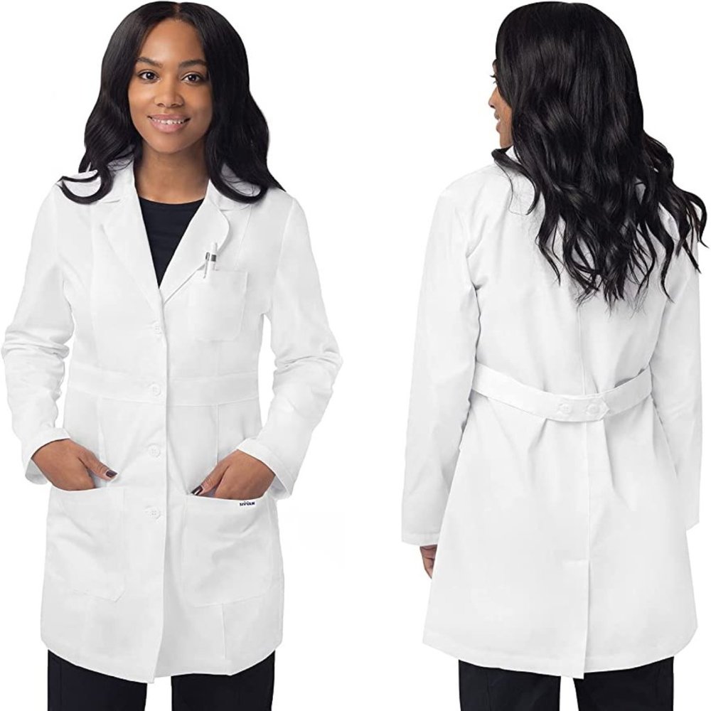 SIVVAN Scrubs for Women - 33" Modern Slim Lab Coat in 2X